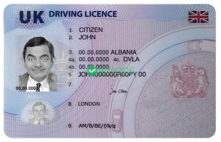 UK/England driver's license